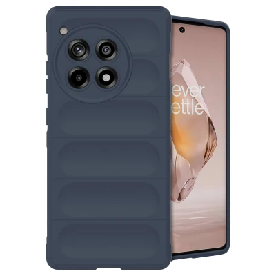 Afbeelding van OnePlus 12R Hoesje Siliconen en TPU (zacht) iMoshion Softcase/Backcover Donkerblauw Telefoonhoesje