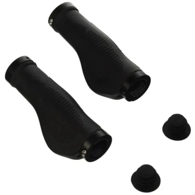 Afbeelding van M Wave Cloud Ergo Fix 2 handgrepen, fietsgrepen, antislip fietsstuurgreep, driecomponentengreep, ergonomisch voor MTB, reisfiets, vouwfiets, stadsfiets, 130 mm