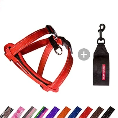 Afbeelding van EZYDOG K9 Hondentuigje met klassieke borstplaat Hondentuig Small, Medium, Large, reflecterende naden, trekt niet, ademend (rood)
