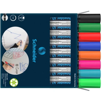 Afbeelding van Schneider Maxx 290 whiteboardmarker, 6 + 2 gratis, assorti whiteboardmarker