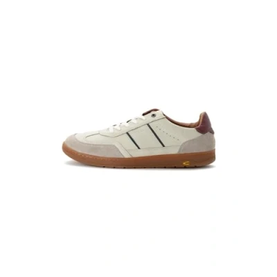 Afbeelding van camel active Sneakers gemaakt van nappaleer Maat menswear 44 Wit Blauw