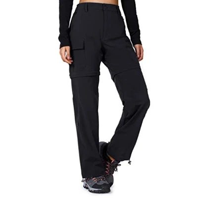 Afbeelding van Cycorld wandelbroek voor dames, afritsbare trekkingbroek, ademende snel stretch, afneembare ritssluiting, outdoorbroek, zomer, wandelbroek, functionele broek,