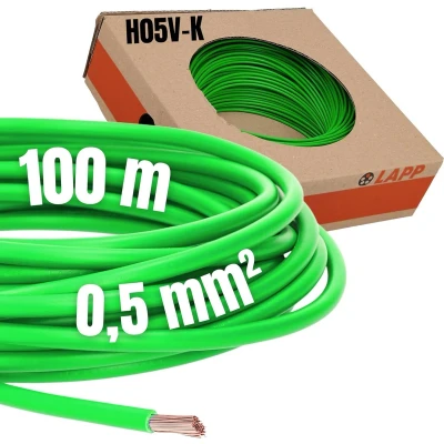 Afbeelding van LAPP 4510121 Draad H05V K 1 x 0.50 mm² Groen 100 m