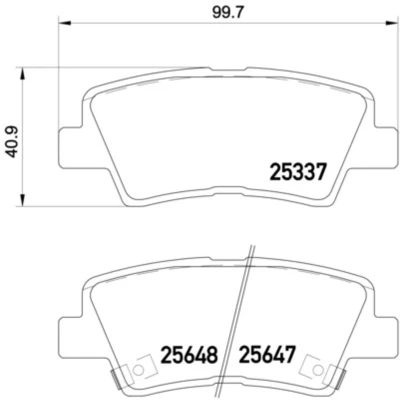Afbeelding van Brembo Remblokset P 30 054