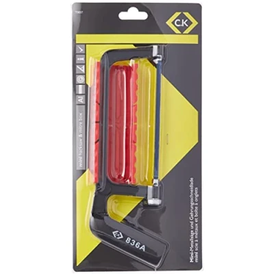 Afbeelding van C.K T0837 Mini ijzerzaag en verstekdoos, zwart, 150 mm L