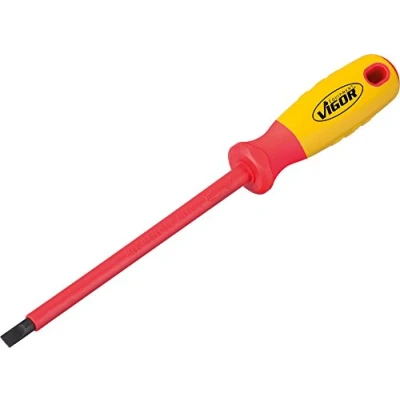 Afbeelding van VIGOR VDE Platte schroevendraaier Kopbreedte: 6 mm Koplengte: 150