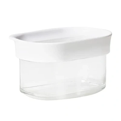 Afbeelding van EMSA Optima, Container, Rechthoekig, 0,18 l, Transparant, Wit, Styreen methyl methacrylaat (MS), Thermoplastische elastomeer (TPE), 55 C