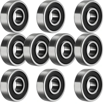Afbeelding van TUZUK 10 stuks 6902 2RS kogellagers, afgedicht 15 x 28 7 mm, voorgesmeerd, chroomstaal/rubber, dubbele afdichting, 6902RS groefkogellagers