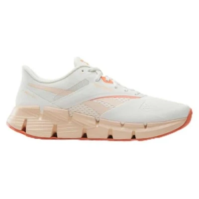Afbeelding van Reebok Dames Zig DYNAMICA 5 hardloopschoenen, krijt/gewassen klei/koraal, 4 UK, Krijt gewassen klei koraal, 37 EU