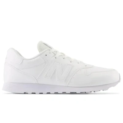Afbeelding van New Balance 500 Unisex Sneakers laag, Maat: 46.5, White Textiel/ synthetisch