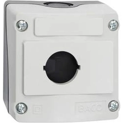 Afbeelding van BACO LBX0100 Lege behuizing 1 inbouwplaats (l x b h) 74 47.9 mm Grijs, Zwart stuk(s)