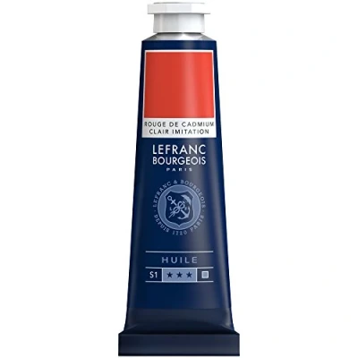 Afbeelding van Lefranc Bourgeois 810009 Fijne olieverf, gladde en sterk gepigmenteerde lichtecht, verouderingsbestendig 40ml Tube, Cad Red Li