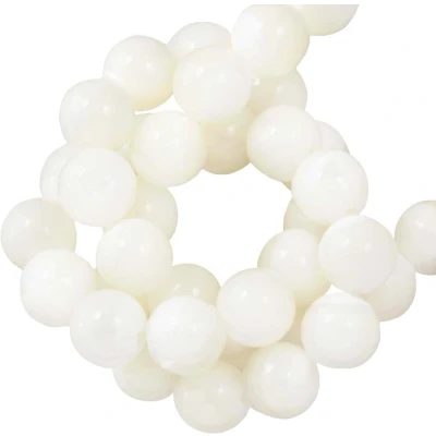 Afbeelding van Schelp Kralen (6 mm) White (70 Stuks)