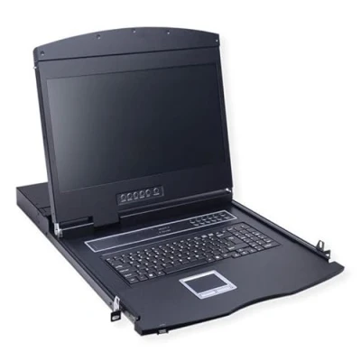 Afbeelding van VALUE 19 KVM console, 48 cm (19) TFT (16:9), VGA, USB, toetsenbord indeling Frans