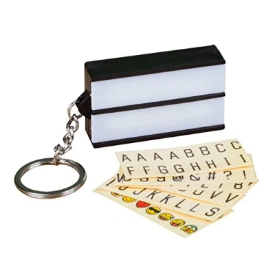 Afbeelding van Novelty LHTBXKEY led lichtbox voor sleutelhangers, kunststof, wit/zwart, 6 x 3,5 1,7 cm