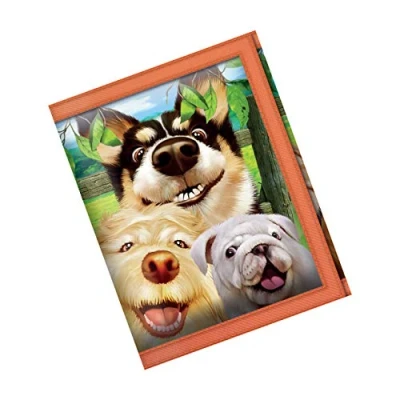 Afbeelding van 3D LiveLife Portemonnees Hondenselfie van Deluxebase. hondenportemonnee. Geld, munten en kaarthouder met artwork gelicentieerd door de beroemde kunstenaar Michael Searle