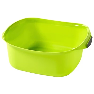 Afbeelding van Curver Waskom Urban 10L vierkant in groen/zilver, plastic, 38,2 x 34,4 14,5 cm
