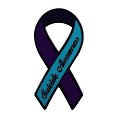 Afbeelding van Lint Revers Emaille Broche Suicide Awareness Pin Geestelijke Gezondheid Beschermingen Kleding Rugzak Badge Sieraden, Medium, Polyester, Geen edelsteen