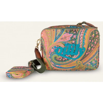 Afbeelding van Oilily Simones Schoudertas Dames Ritssluiting Verstelbare Schouderband Groen One Size
