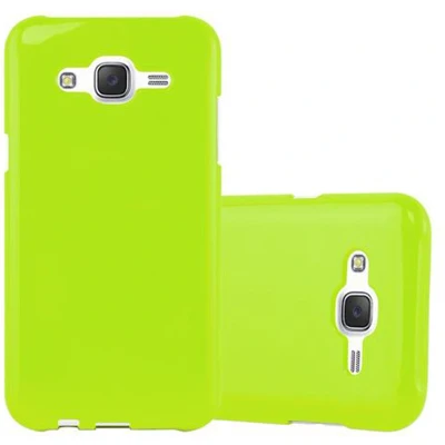 Afbeelding van Cadorabo Hoesje geschikt voor Samsung Galaxy J5 2015 in JELLY GROEN Beschermhoes gemaakt van flexibel TPU silicone Case Cover