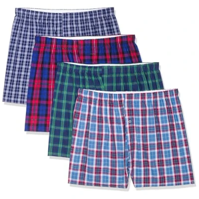 Afbeelding van Fruit of the Loom Boxershorts, heren, 4 stuks, Blauw, M