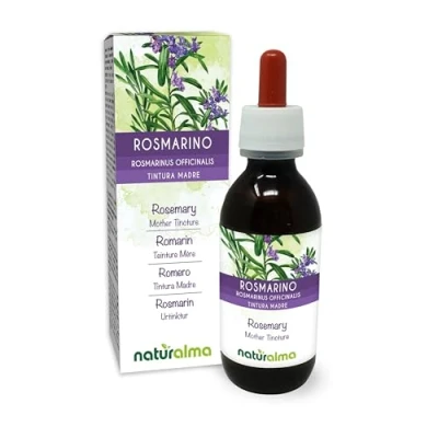 Afbeelding van Rozemarijn (Rosmarinus officinalis) bladeren Alcoholvrije moedertinctuur Naturalma Vloeibaar extract druppels 120 ml Voedingssupplement Veganistisch
