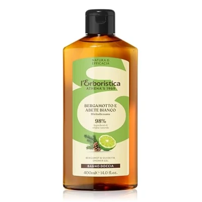 Afbeelding van L&#039;erboristica Douchegel Bergamot &amp; Silver 400 Ml Vegan Bruin