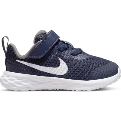 Afbeelding van NIKE Performance Revolution 6 (TDV) Hardloopschoenen neutraal voor kinderen, Maat: 17, Midnight navy/white/flat pewter Textiel/ synthetisch