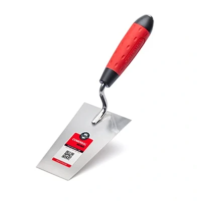 Afbeelding van COMENSAL® troffel 140 mm gipsspatel stukaateur roestvrij staal gipslepel antislip softgrip Made in EU