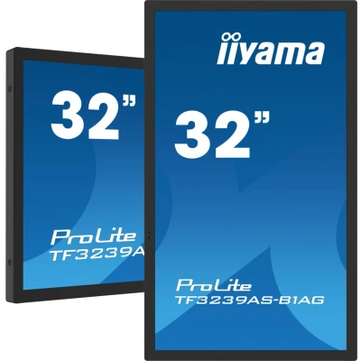 Afbeelding van iiyama ProLite TF3239AS B1AG ledmonitor Touch, HDMI, DisplayPort, LAN, Audio, USB, Android