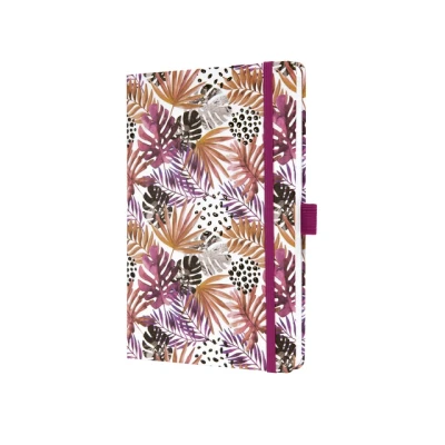 Afbeelding van Sigel notitieboek Jolie A5 hardcover 174 pagina&#039;s 80 grams lijn Apricot Jungle Fever SI JN355