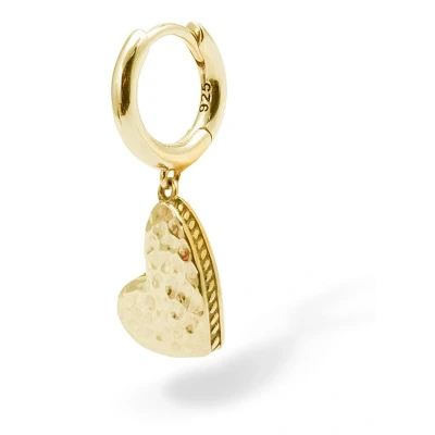 Afbeelding van Buddha to Hart Oorbel Single Piece Verguld