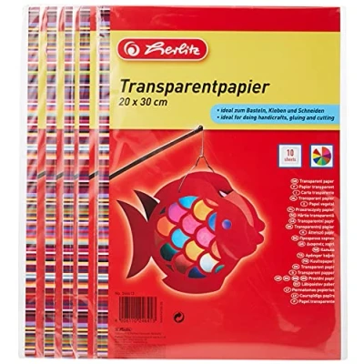 Afbeelding van Herlitz 246413 transparant papier, 20 x 30 cm, 10 vellen, 5 pack