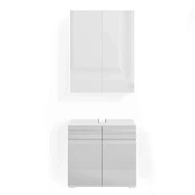 Afbeelding van Vicco Badkamermeubel set Freddy, Wit Hoogglans, 2 delen