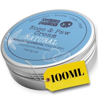Afbeelding van Hond Nose &amp; Poot Balm Paw Protector voor Honden Dog Moisturiser Moisturises en Condities Relieves Droge Cracked Pads Voedselkwaliteit Ingrediënten Made in UK (100 ml)