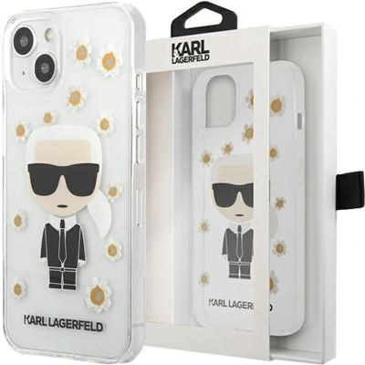 Afbeelding van Karl Lagerfeld KLHCP13SHFLT iPhone 13 mini 5.4 transparant Bloem Ikonik