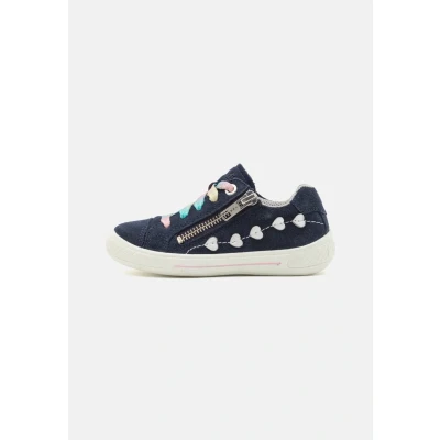 Afbeelding van Superfit Tensy Sneakers laag voor kinderen, Maat: 30, Blau/rosa Veloursleer