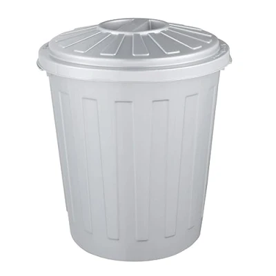 Afbeelding van Afvalbak Rond M/d Mini bin 24x29 7 L Grijs Ok Keeeper 10212