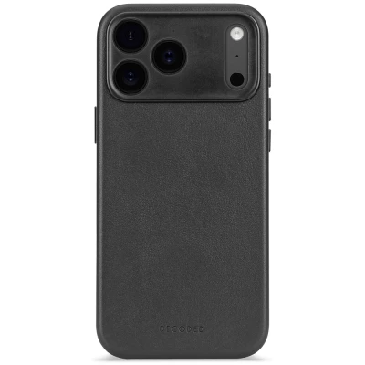 Afbeelding van DECODED Leren Hoesje Geschikt voor iPhone 17 Pro Max Gemaakt van Premium ECCO Leer MagSafe Zwart