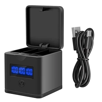 Afbeelding van Suptig Acculader compatibel met GoPro Hero 8 7 6 5, 3 kanaals oplader Sation