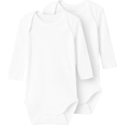 Afbeelding van NAME IT BABY romper NBFBODY set van 2 wit