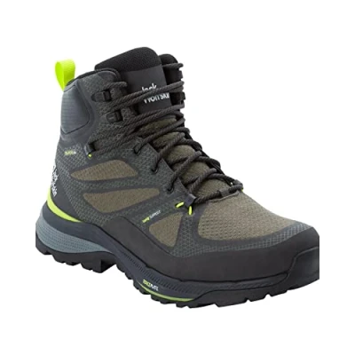 Afbeelding van Jack Wolfskin Heren Force Striker Texapore Mid M top, Lime Dark Groen, 42.5 EU