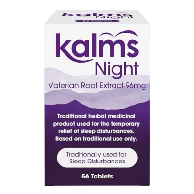 Afbeelding van Kalms Nacht, 56 tabletten Traditioneel Kruidengeneesmiddel dat wordt gebruikt voor de tijdelijke verlichting van slaapstoornissen