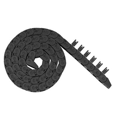 Afbeelding van Redrex 10 mm x 11 sleepketting baggerketting kunststof kabel draagzak outdoor open type, met eindconnectoren voor CNC machines 3D printerbedrading
