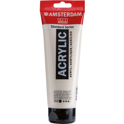 Afbeelding van 3x Talens acrylverf Amsterdam napelsgeel rood licht