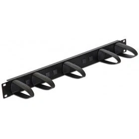 Afbeelding van Delock 19″ Kabelmanagement Paneel universeel schwarz
