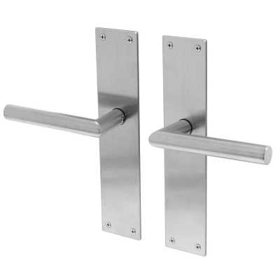Afbeelding van Deurkruk Lavuzo Nuoro RVS Deurklink op blind schild Per set