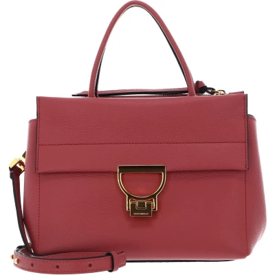 Afbeelding van COCCINELLE Leren Handtas Schoudertas Arlettis Handbag Grained Leather Pot Rood