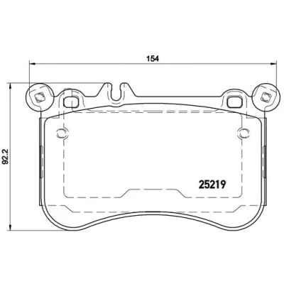 Afbeelding van Brembo Remblokset P 50 098