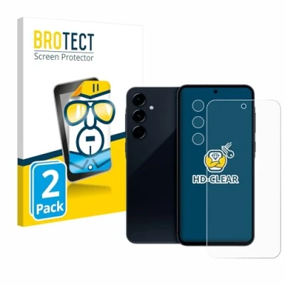 Afbeelding van BROTECT Screenprotector voor Samsung Galaxy A35 5G (Voor+Camera) Folie Beschermfolie transparant (2 Stuks)